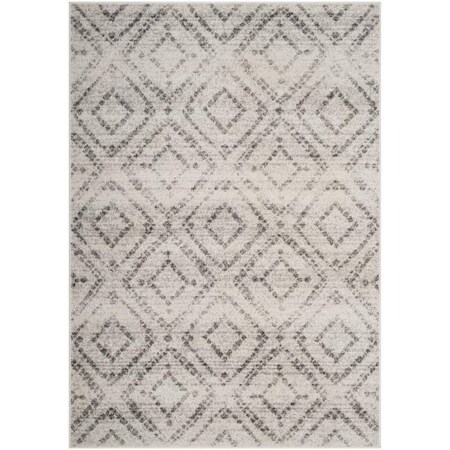 Safavieh 2 ft. 6 in. x 12 ft. Adirondack Rectangle Power-Loomed Rug Light Gray & Gray ADR131C-212